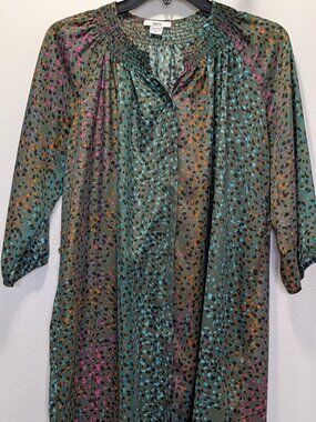 Bar lll Pattern Multi Colored Flecked Abstract Animal Print Dress Size M